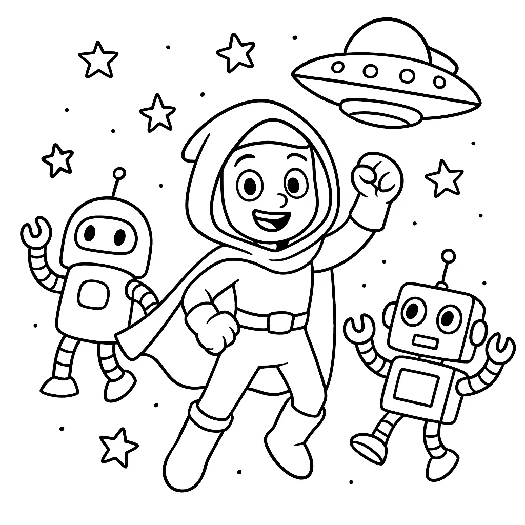 Star Wars drawing page for kids