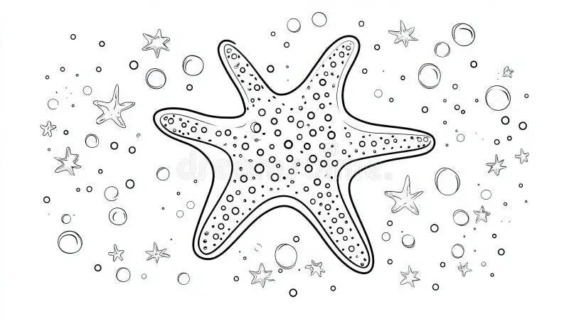 Starfish coloring pages