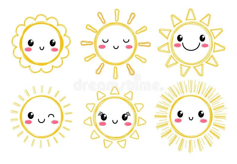 Sun drawing page for kids