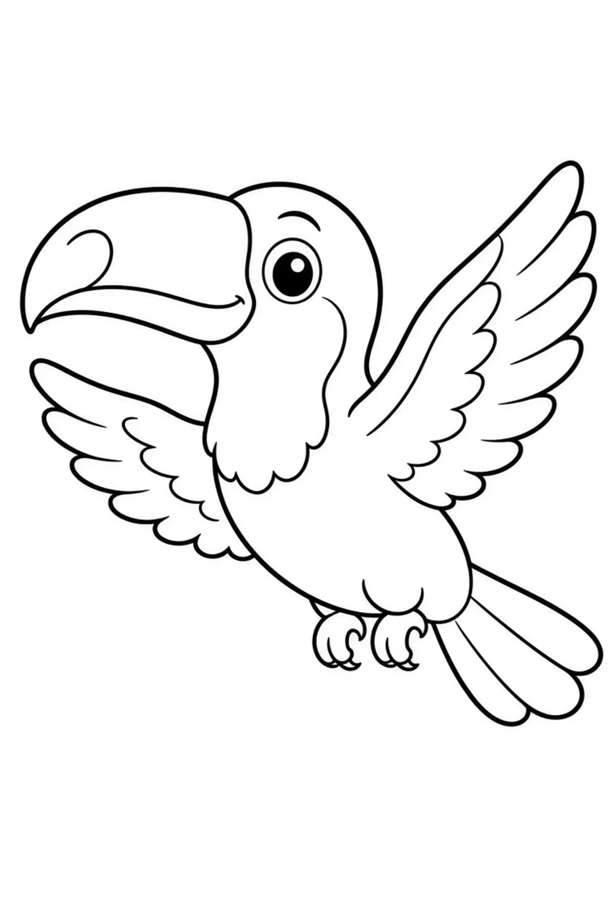 Toucan coloring pages printable for kids
