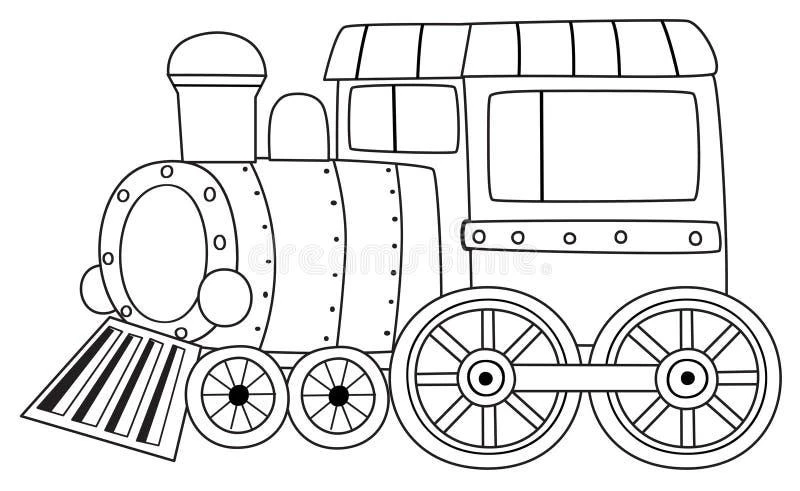 Train coloring pages
