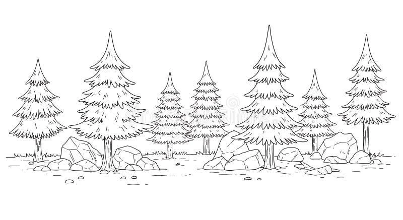 Tree coloring pages
