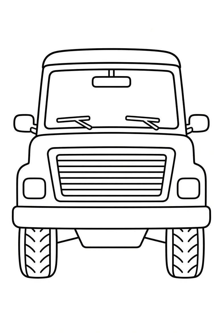 Truck coloring pages printable for kids