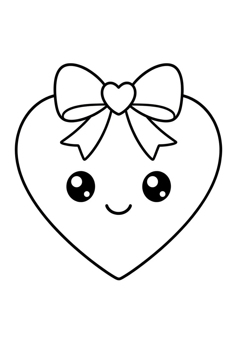 Valentine coloring pages