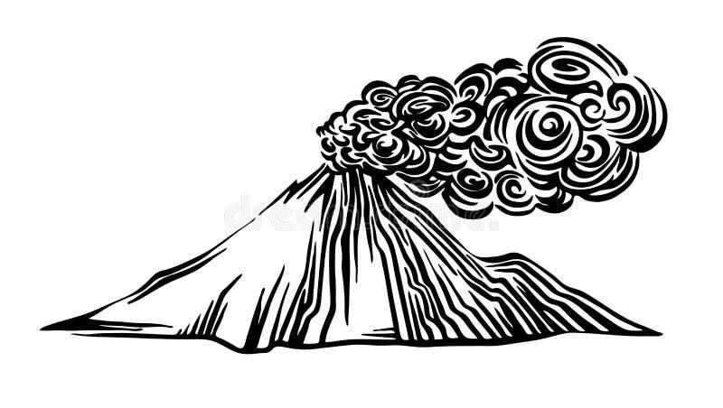 Volcano coloring pages printable for kids