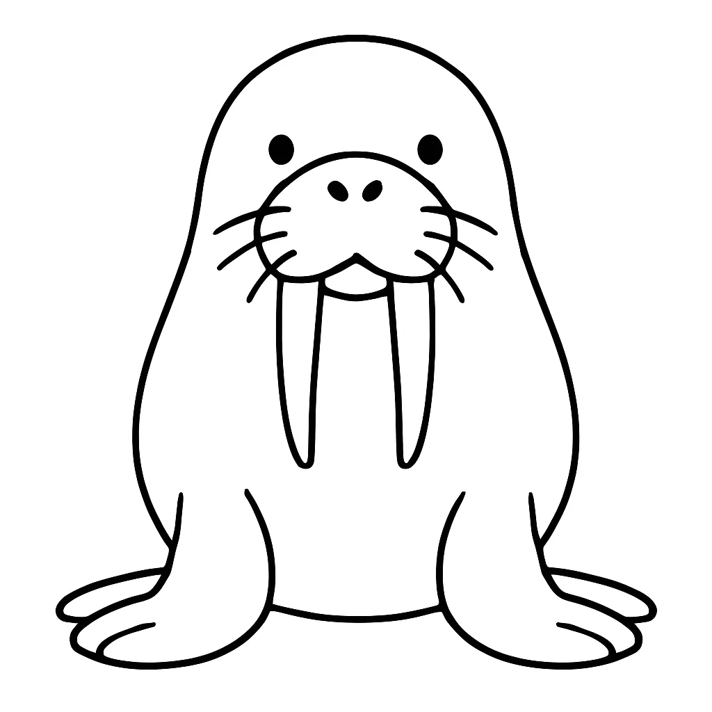 Walrus coloring pages