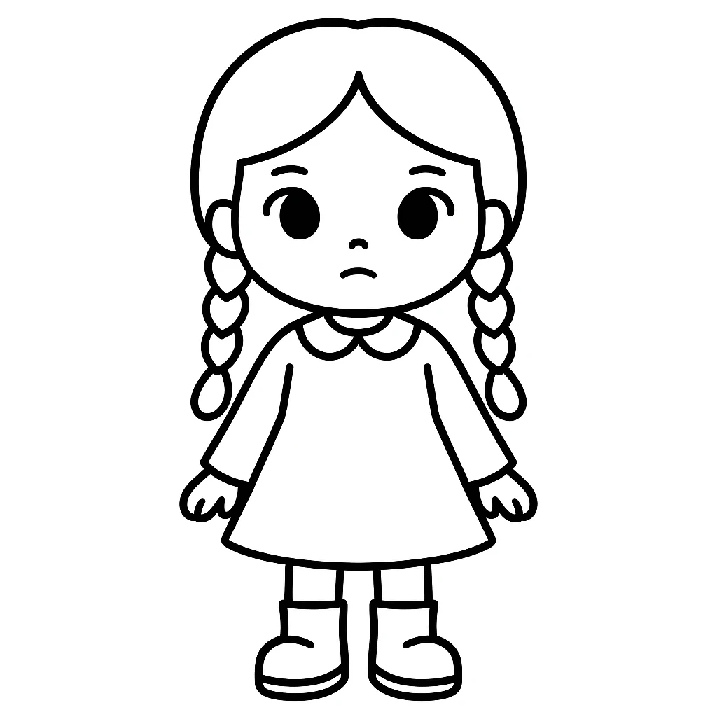 Wednesday coloring pages