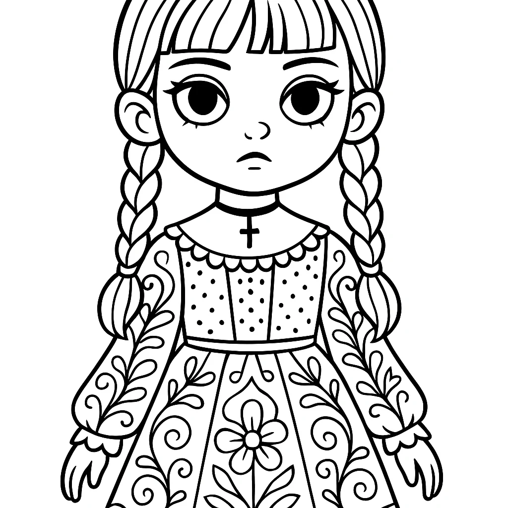 Free Wednesday coloring sheet for kids