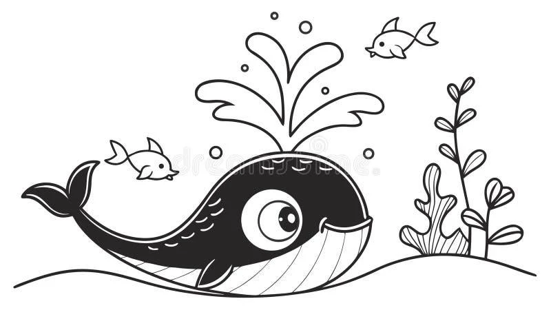 Whale coloring pages printable for kids