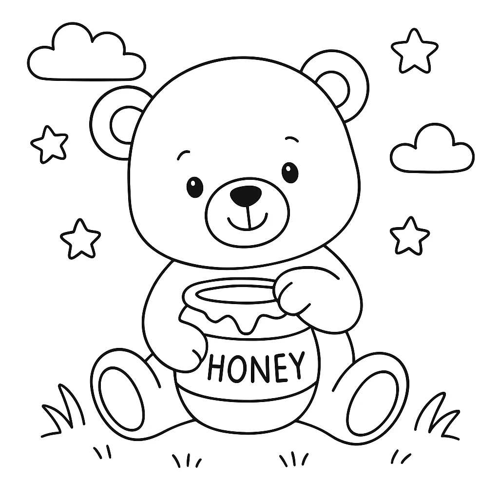 Winnie The Pooh coloring pages printable for kids