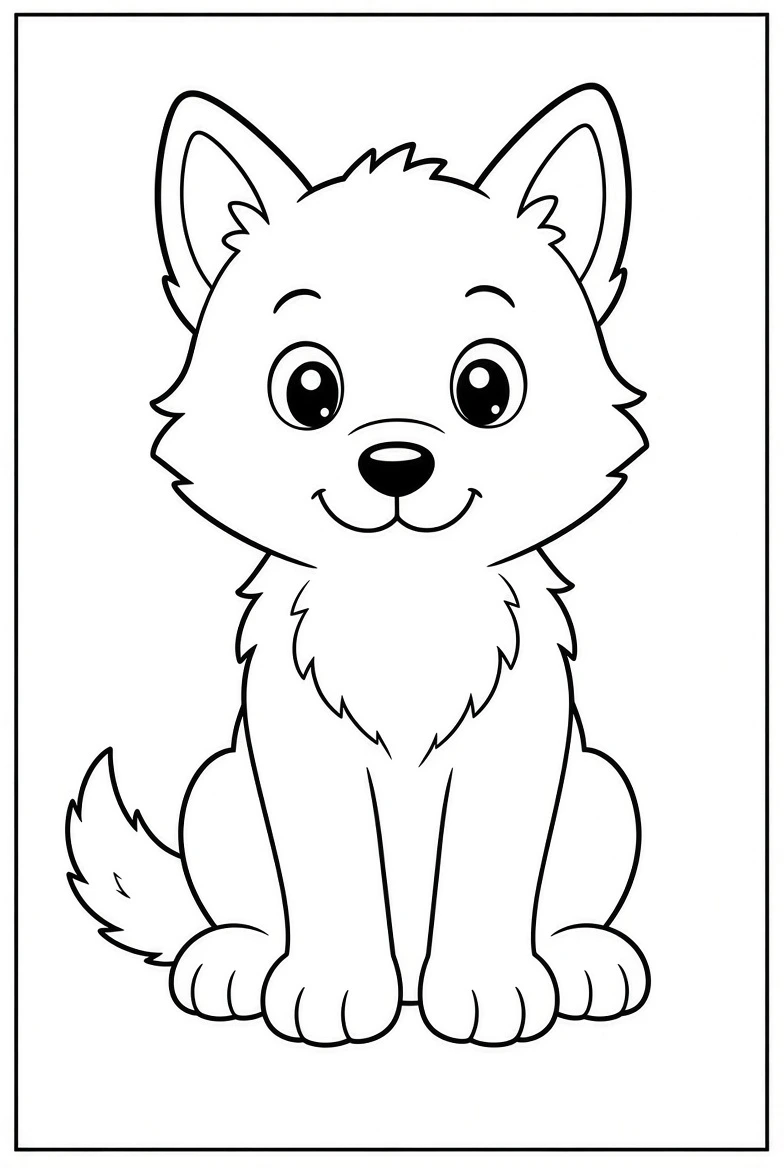 Wolf coloring pages